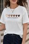 Unisex Hearts Printed Design T-shirt - 2