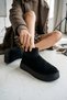 Slavia Black (4.5 cm) Stretch Daily Use Boots with Fur Inside - 4