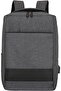 Grey 17 Inch Laptop Backpack with USB Charging Port,Water Resistant Business Travel Daypack - 3