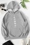 Unisex Moon Phases Printed Sweatshirt