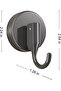 Heavy Duty Shower Suction Hooks for Towel and Robe,2 Pack Strong Vacuum Suction Cup Hooks,No Drill Bathroom Wall Hooks - 7