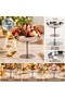 2 Pieces 12 cm 18/10 304 Stainless Steel Footed Serving Bowl – Metal Snack Bowl, Fruit Bowl and Ice Cream Bowl