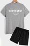 Represent Shorts T-shirt Tracksuit Set - 2