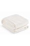 Mellow King Micro Flannel Blanket – 240 × 220 cm | Ultra Soft & Cozy | Lightweight Warm Blanket for Bed & Sofa | Cream - 4