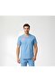 Doctor and Medical Staff Uniform Single Top Scrubs Lycra Set Compliant with New Regulations-Alaskan Blue - 4