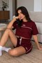 Women's Oversize T-Shirt and Elastic Waist Shorts Two-Piece Set - 5