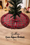 Christmas Pine Tree Cover, Cotton Plaid 60 cm