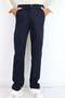 Boy's Pants with Pockets and Zipper, Solid Color, 7-11 Years Old, Navy Blue