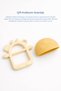 Crabby Silicone Teether with Holding Ring Yellow - 3