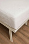 Liquid-Proof Fitted Base Honeycomb Patterned Mattress Mattress Pad Set |   Fitted Mattress Pad and 2-Piece Pillow Mattress Protector White |   Single - Double - 2