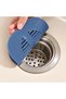 2 Pieces Sink Drain Protector with Strainer Flexible Strainer Silicone Mat - 3