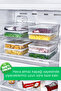 6 Pieces Leak-Proof, Air-Proof Deep Freezer Storage Container Set 2,3 Lt Transparent - Refrigerator Organizer -Dipfreeze - 6