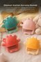 Crabby Silicone Teether with Holding Ring Yellow - 4