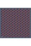 Petrol Geometric Pattern 100% Twill Silk Scarf 4406-31 - 3