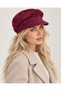 Women's Plush Soft Textured Cap - Angora with Fleece Inside - 4
