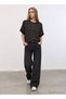 Crew Neck Striped Bat Sleeve Knitwear Blouse - 4