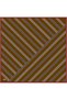 Brown Geometric Pattern 100% Twill Silk Scarf 4405-32 - 4