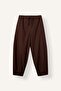 100% Cotton Balloon Fit Double Pocket Regular Waist Standard Length Elastic Cuff Poplin Trousers I3735Ax26Hs - 3