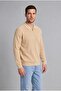 Standard Fit Half Zip Long Sleeve Polo Neck Knitwear Sweater H7182Ax26Au - 4
