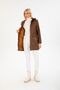 Women's Trench Coat with Long Leather Belt - 7