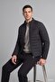 Water-Repellent Slim Fit Close-Cut Mock Neck Zippered Inner-Pocket Faux Leather Jacket Coat X4014AZ23WN - 5