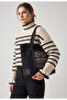 Women's Black Linen Tote Bag - 2