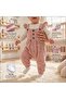 Baby Girl Bow Patterned Jumpsuit - 3