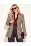 Houndstooth Patterned Padded Oversize Jacket - 7