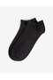 Women's seamless bamboo booties socks black - 5