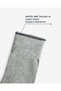 Men's Premium Seamless Bamboo Socks Gray Bottom Alta Square Pattern - 3