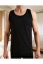 Men's Combed Cotton Undershirt Black - 3