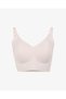 Laser Cut Seamless Ribbed Ghost Bra Powder - 2