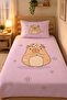 Capybara Patterned Single Pique 160X220 Cm, 160 X 230, 2 Pieces, Polyester, Without Sheets, Mixed - 5