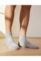 Unisex Stitch-Free terry loop short athletic socks - grey - 3