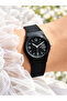 Brand Black Silicone Band Small Case Numeral Wristwatch + Bracelet