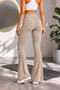 Women's Bootcut High Waist Yoga Exercise 4 Pockets Recovery Flare Leg Leggings Pants - 2