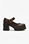 Zri̇n-1006 Premium Brown Daily High Heeled Platform Loafer - 5