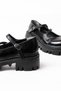 Zri̇n-868-756 Premium Black Patent Leather Orthopedic High-Sole Loafer - 7