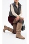 Artı-Artı006-0144 Women's Daily Bellows Mink Suede Riding Boots - 6