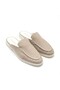 Zrc2625 - Firenze Genuine Leather Casual Men's Slippers Beige - 3