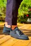 Zrk-X110 Premium Comfortable Slip-On Laceless Breathable Knitwear Men's Shoes Black - 5