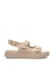 Zri̇n3-572 Premium Beige Daily Wedge Heel Women's Sandals - 2