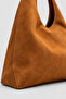 Suede Textured Zippered Women's Bag Lora - 4