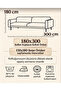 180X300 Sofa Cover with Tassels Covering the Arms - 4