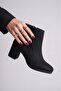 Marina Rosse Women's Liva Black Suede Flat Heeled Short Boots - 6
