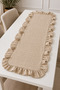 Muslin Ruffled Runner 40 X 110 cm Decorative Tablecloth - 3