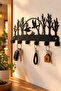 Black Goose and Nature Black Metal Keychain 🦆   Modern Wall Decor Key Holder with Hanger | |   Key Hanger Wall Key Holder Decorative Hanger Key Organizer Entrance Hall Decoration Hallway