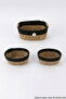 Natural Wicker 3-Piece Organizer Basket Set - Bohemian Home Decoration Organizing Box - 2
