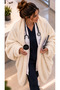 Oversize Wearable Tv Blanket Unisex-Beige/Cream-M - 5
