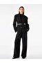 Viscose Salda Fabric Pleated Sequined Shimmering Wide-Leg Palazzo Trousers